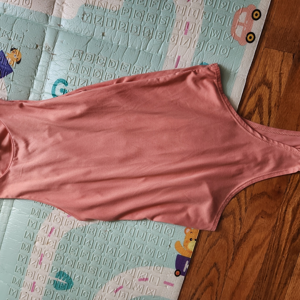 Pink Sleeveless Bodysuit